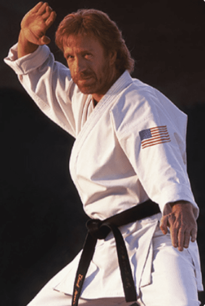 Chuck Norris in Karate uniform martial arts wing chun