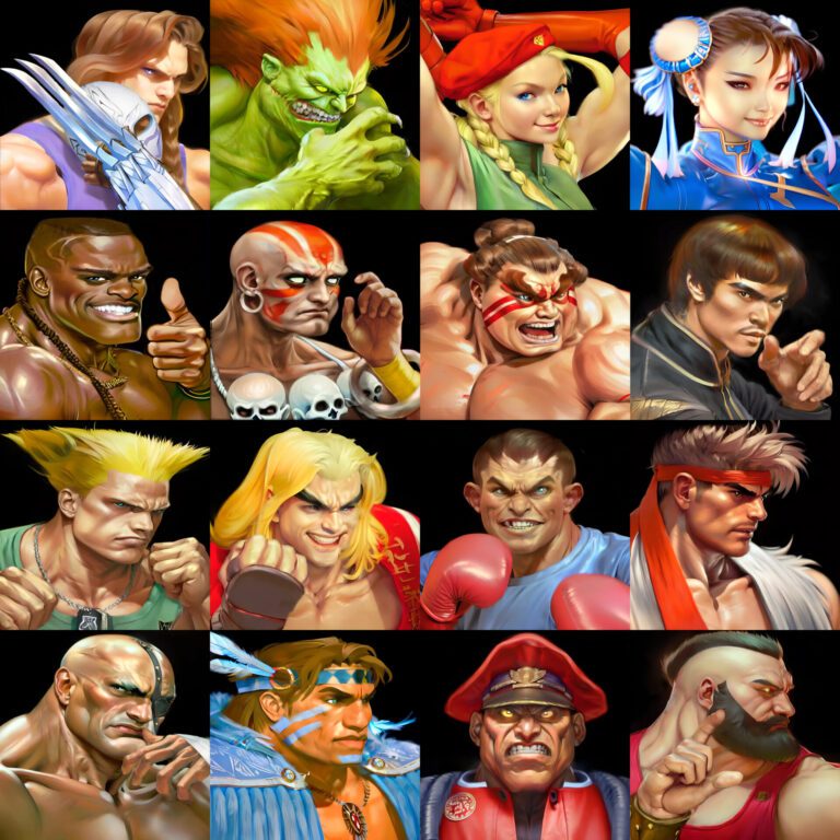 Comparing Martial Arts Styles Street Fighter 2 video game characters